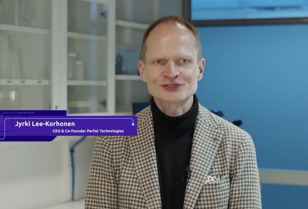 Connect-Europe tv still shot of Perfat CEO Jyrki Lee-Korhonen